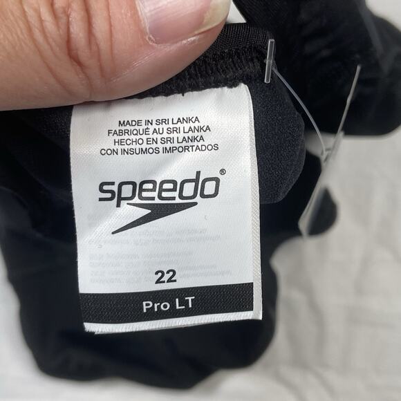 Speedo Swimsuit Girls Size 22 ProLT One Piece Team Black Competition NEW - Picture 4 of 6